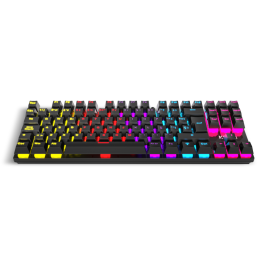 KROM Kasic TKL Teclado Mecánico TKL USB con Iluminación RGB Rainbow y Switches Rojos de Alto Rendimiento, Anti-Ghosting (25 Teclas), Modo Juego, Negro Precio: 29.94999986. SKU: S5612104