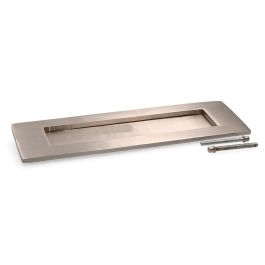 Placa cartas para puerta níquel mate 100 x 305 mm Placa cartas para puerta níquel mate 100 x 305 mm