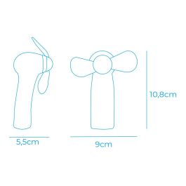 Edm Ventilador a Pilas "Funny Colors" Colores Surtidos