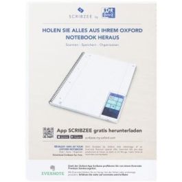 OXFORD Cuaderno Collegeblock A4+ (220x295mm) 80 Hojas Cuadriculado con Margen Blanco