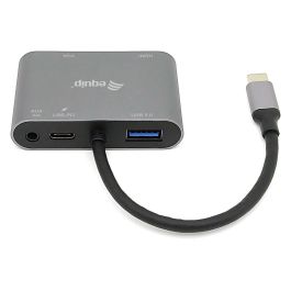 EQUIP ADAPTADOR USB-C 5IN1 HDMI 4K VGA USB 3.0 TIPO A + USB-C CARGA 100W