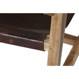 Butaca Home ESPRIT Natural Marrón oscuro Teca 68 x 86 x 86 cm