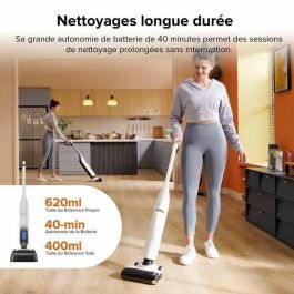 Roborock AAABF62686 Aspiradora Inalámbrica en Seco y Húmedo 17.000 Pa FlatReach, Autolimpieza y Secado Automático