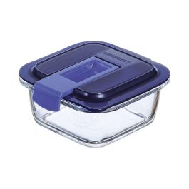 Fiambrera Hermética Luminarc Easy Box Azul Vidrio (380 ml) (6 Unidades)