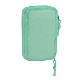 Plumier Escolar Safta Blackfit8 -'Turquesa-' Doble Cremallera 28 Piezas 125x40x195 mm