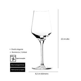 SUMMA Copa Mesa Andia 49 Cl - Vidrio Cristalino, Transparente, 22.5 cm H, 9 cm Diámetro (6 Unidades) SUMMA Copa Mesa Andia 49 Cl - Vidrio Cristalino, Transparente, 22.5 cm H, 9 cm Diámetro (6 Unidades)