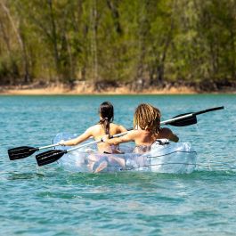 Kayak Hinchable Transparente con Accesorios Paros InnovaGoods 312 cm 2 plazas Kayak Hinchable Transparente con Accesorios Paros InnovaGoods 312 cm 2 plazas