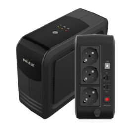Phasak PH 9499 SAI Línea Interactiva Smart Lite 950VA/570W 3 Salidas Torre para PC Gaming y APFC