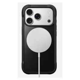 Nomad Funda iPhone 17 Pro, Rugged Leather Case de Cuero Horween Negro - Compatible con MagSafe, Resistente a Caídas