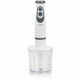 Domo DO1089M Set Batidora de Mano 600W, Velocidad Variable + Turbo, Incluye Picadora y Vaso Graduado, Blanca