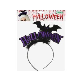 Diadema Halloween Murciélago Negro para Fiestas y Disfraces Accesorio Divertido