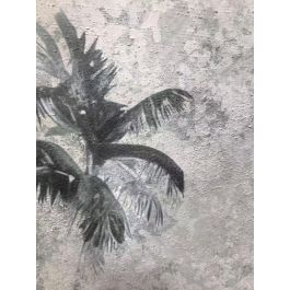 DKD Home Decor Cuadro Colonial Lienzo y PS Lago Palmeras Verde Azul 140x4x100 cm (2 Unidades)
