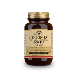 Vitamina D3 (Colecalciferol) Solgar 600 iu 60 Cápsulas