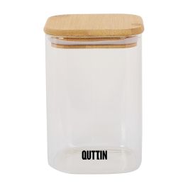 Tarro Cuadrado Bambú Quttin 10x16 cm (12 Unidades) Tarro Cuadrado Bambú Quttin 10x16 cm (12 Unidades)