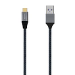 AISENS - CABLE USB 3.1 GEN2 ALUMINIO 10GBPS 3A, TIPO USB-C/M-A/M, GRIS, 1.0M