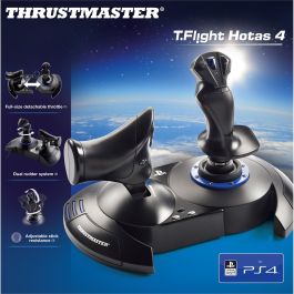Thrustmaster T.Flight Hotas 4 Palanca de mando para PC y PlayStation 4, USB 2.0, Negro/Azul