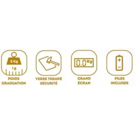 Little Balance LIT3760240780908 Báscula Culinaria Slim Naranja