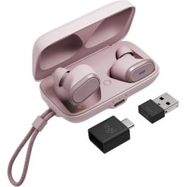 Logitech Zone True Wireless Auriculares Inalámbricos con Cancelación de Ruido Activo y Micrófono, Color Rosa, para Oficina y Llamadas