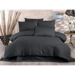 Juego de Cama Aucune 80% Algodón 20% Poliéster Antracita - 1 Funda Nórdica 220x240 cm + 2 Fundas de Almohada 60x60 cm Precio: 80.50000046. SKU: B1DAEZZ323