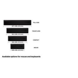 HP HyperX Wrist Rest - Reposamuñecas para Mouse con Base Antideslizante y Acolchado Cómodo