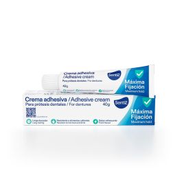Senti2 Crema Adhesiva para Prótesis Dentales - Fijación Extrafuerte y Confort Duradero hasta 12 Horas, 40g