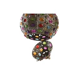 DKD Home Decor Lampara Techo Arabe Dorado Multicolor 24 x 42 x 24 cm