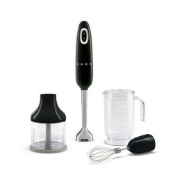 Smeg HBF03BLEU Batidora de inmersión 700W Negra Acero inoxidable con vaso 1,4L Puño ergonómico Precio: 105.68999947. SKU: B1JGWERKJD