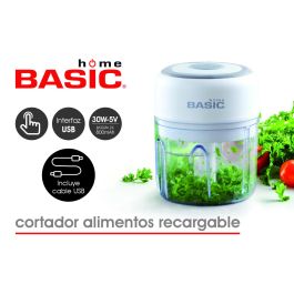 Cortador de alimentos eléctrico con batería 11.8 x 9.2 cm Basic Home (8 Unidades) Cortador de alimentos eléctrico con batería 11.8 x 9.2 cm Basic Home (8 Unidades)