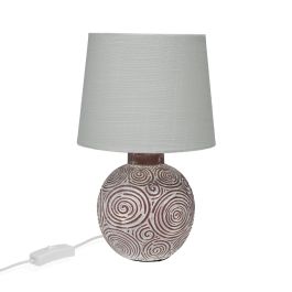 Lámpara de mesa Versa Marrón Cerámica 18 x 30 x 18 cm Precio: 20.59000009. SKU: B127MS7AT2