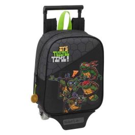 Mochila Escolar con Ruedas Teenage Mutant Ninja Turtles Negro Gris 22 x 27 x 10 cm Precio: 21.6900002. SKU: B17SL8LC76