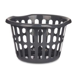 Cesto Redondo Kipit 40 cm Diámetro Calado Antracita - 27 Litros (18 Unidades) Cesto Redondo Kipit 40 cm Diámetro Calado Antracita - 27 Litros (18 Unidades)