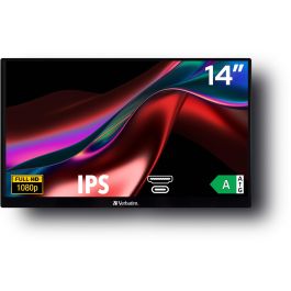 Verbatim PM-14 Monitor Portátil 14" Full HD 1080p IPS Multimedia para Laptop Teléfono Gaming