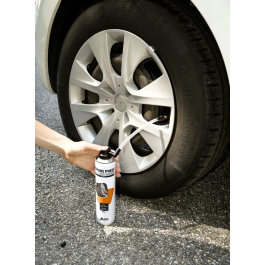 CARLINEA Spray Reparador de Neumáticos - 300 ml - Solución para Pinchazos con o sin Cámara Interior
