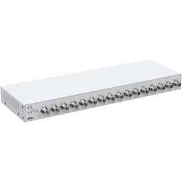 Axis M7116 Codificador de vídeo 16 canales Zipstream para sistemas analógicos con control PTZ, montaje en rack, H.264/H.265