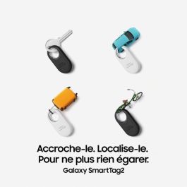 Samsung SmartTag 2 EI-T5600 (4er Pack) - 2x Negro + 2x Blanco | Buscador Bluetooth 5.3 IP67 con NFC para Elementos