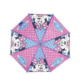 Paraguas Automático Minnie Mouse Lucky Azul Rosa (Ø 84 cm) Paraguas Automático Minnie Mouse Lucky Azul Rosa (Ø 84 cm)