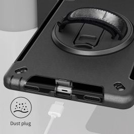 eSTUFF Funda OHIO Defender TB350 para Lenovo Tab P11 2ª Gen 2022 11.5 (TB350) - Antigolpes, soporte 360°, correa mano y hombro, Negra