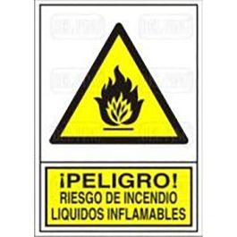 Duver 346 Señal Plástico Peligro Incendio Líquidos Inflamables 295x210 mm Precio: 6.50000021. SKU: B1DA3536T9