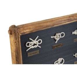 DKD Home Decor Cuadro Azul Marino Natural 4 x 45 x 59 cm (2 Unidades)