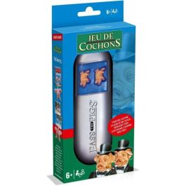 Winning Moves Juego de Cerdos: Dados Cerditos de Puntuación para Niños +6 Años - Incluye Libro de Conteo, Lápices y Baraja de Cartas