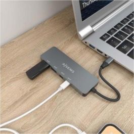 AISENS - HUB USB 3.2 GEN2 10G USB-C, USB-C/M-2xUSB-C/H-2xUSB-A/H, GRIS, 15CM AISENS - HUB USB 3.2 GEN2 10G USB-C, USB-C/M-2xUSB-C/H-2xUSB-A/H, GRIS, 15CM