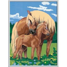 Ravensburger Kit Pintura por Números Grande Caballos Orgullosos - Fácil y Divertido para Niños (+7 años)