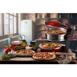 Ariete Horno de Pizza Doble con 2 Placas de Piedra Refractaria, 32 cm, 400°C, Cocción Rápida Ariete Horno de Pizza Doble con 2 Placas de Piedra Refractaria, 32 cm, 400°C, Cocción Rápida