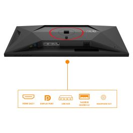 AOC Q27G4SRU Monitor Gaming 27" QHD 300 Hz 1 ms Fast IPS HDR400 2x HDMI 2.1 DisplayPort 1.4 USB Hub Schwarz-Rot
