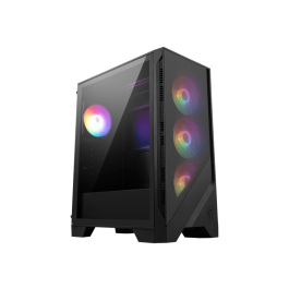 CAJA MSI MAG FORGE 121A AIRFLOW,1x2.5"+2x2.5”/3.5”,F:3x120MM+T:1x120MM+R:1x120MM (ARGB),2xUSB3.2,+AUDIO+MICRO,RGB,MID-TOWER,NEGRA Precio: 61.79000036. SKU: B1FEJ8KLD7