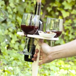 Mesa de Vino Plegable y Portátil para Exteriores Winnek InnovaGoods Mesa de Vino Plegable y Portátil para Exteriores Winnek InnovaGoods