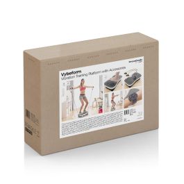 Pack Cinturón con Bandas de Resistencia para Glúteos y Guía de Ejercicios y Plataforma Vibratoria de Entrenamiento con Accesorio