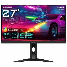 Gigabyte M27QA Monitor Gaming 27" QHD 2560x1440 SS-IPS, 180Hz, HDR400, FreeSync Premium, 0.5ms, 95% DCI-P3, Negro - 9DM27QA-00-1ABEK