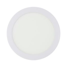 Edm Downlight led superficie redondo blanco 20 w 1500 lm 6400 k luz fria ø22 x 3,5 cm