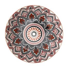 Home Deco Factory Plato Hondo Mandala Naranja Diámetro 20 cm Precio: 3.95000023. SKU: B12WNEA55C